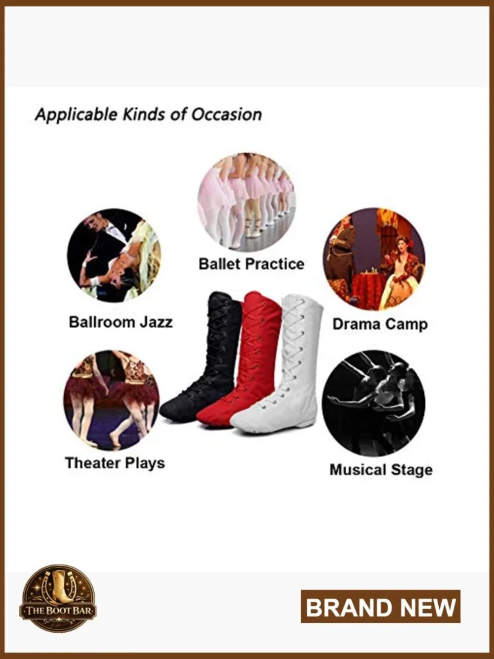 High Top Ballet Jazz Dance Sneakers for Women and Men, Lace-Up Canvas